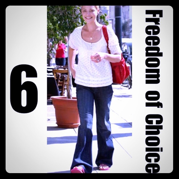 Sz 6 Freedom of Choice Dark Wash Jeans - Picture 1 of 10